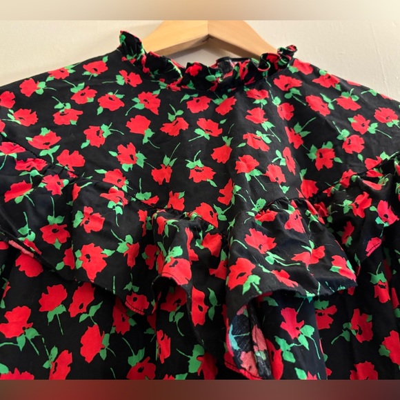 Zara floral long sleeve dress - Picture 5 of 6